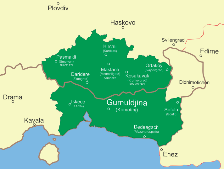 Bati_Trakya_Turk_Cumhuriyeti_Haritasi