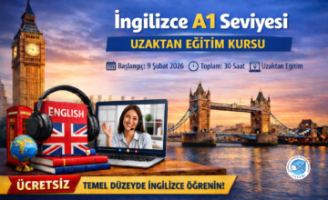 SASAM, İNGİLİZCE A1 SEVİYESİNDE ÜCRETSİZ UZAKTAN EĞİTİM KURSU DÜZENLİYOR
