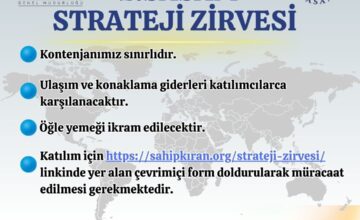 2. SASAM STRATEJİ ZİRVESİ İÇİN MÜRACAATLAR SONA ERDİ
