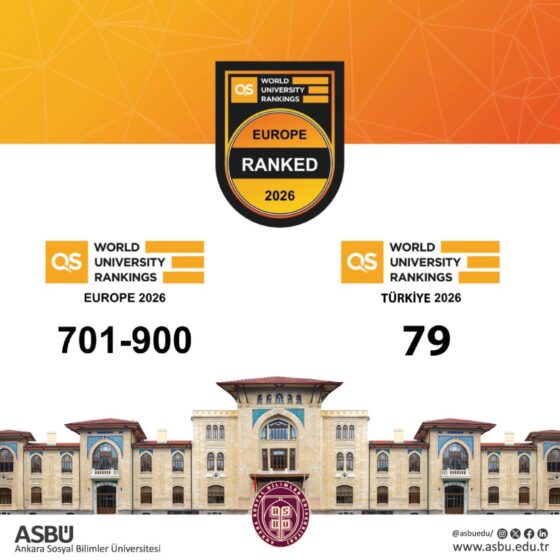 ASBÜ, AVRUPA’DA İLK 1000, TÜRKİYE’DE İLK 100 SIRALAMASINA GİRDİ