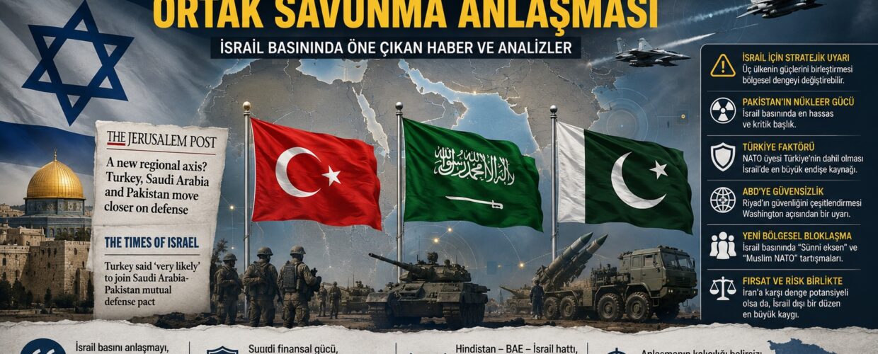İSRAİL BASININDA “MEKKE ORTAK SAVUNMA ANLAŞMASI” ALGISI